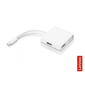 Lenovo | USB-C 3-in-1 Travel Hub | VGA, HDMI, USB 3.0 | Power Adapter